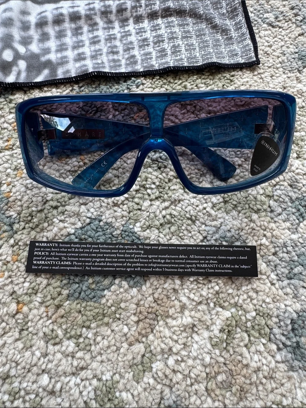 Initium O’Hare sunglasses in Crystal Blue with Brown Gradient lenses